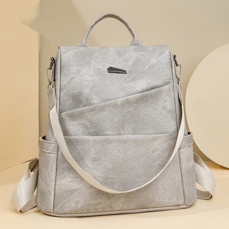 Sac à dos en cuir souple pour femmes pour les voyages et l'école
