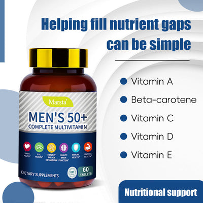 Tabletas multivitamínicas completas para hombres mayores de 50 años