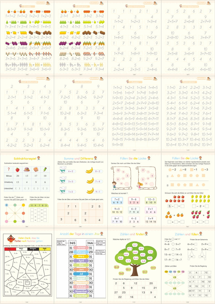 Full English version of calligraphy stickers Children's groove copybook Student hard pen practice copybook Magic writing sticker - Korvel