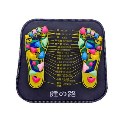 Reflexology Stone Foot Massager Mat for Relaxation