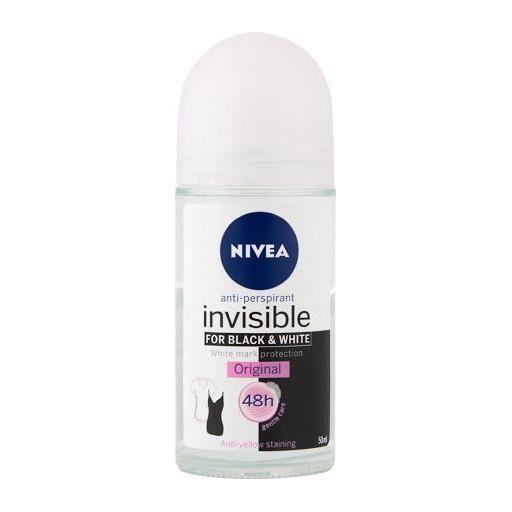 Nivea Invisible Para Mujeres Black & White Anti-Perspirant Roll On 50ml