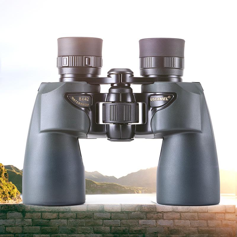 USCAMEL Binoculars 8x42 Professional Hunting Telescope Watching Birds Camping(Olive Green) - Korvel