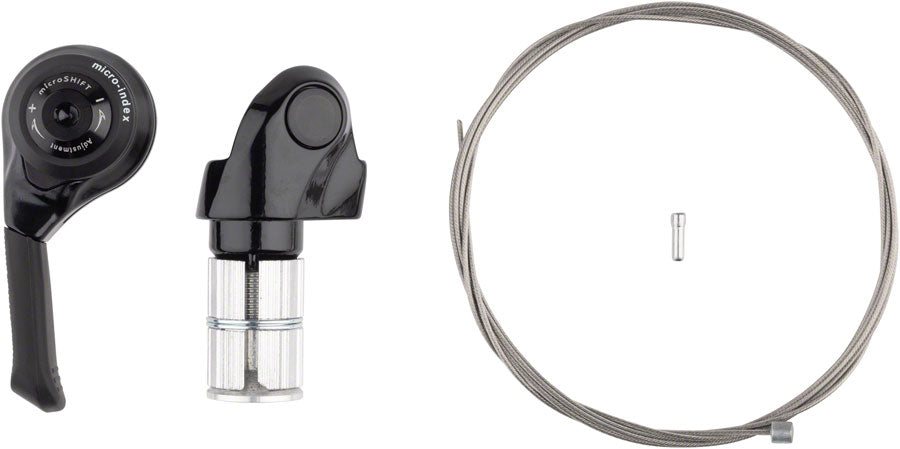 microSHIFT Left Bar End Mountain Shifter - Shimano Compatible