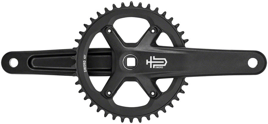 microSHIFT Sword BLK 1x Crankset - 172.5mm 9/10-Speed