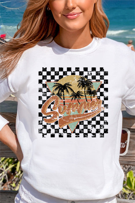 Checkered Summer Sweatshirt - Korvel