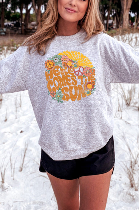 Here Comes the Sun Cozy Sweatshirt