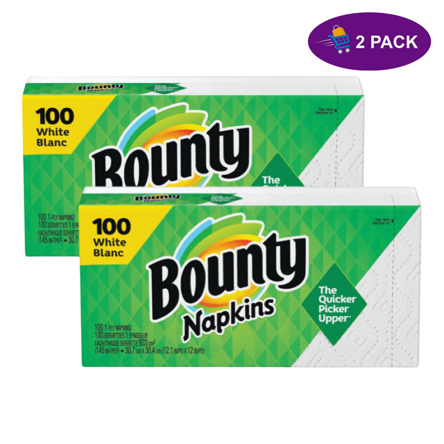 Serviettes Bounty Quiltées - Blanc Doux - 100 Pack