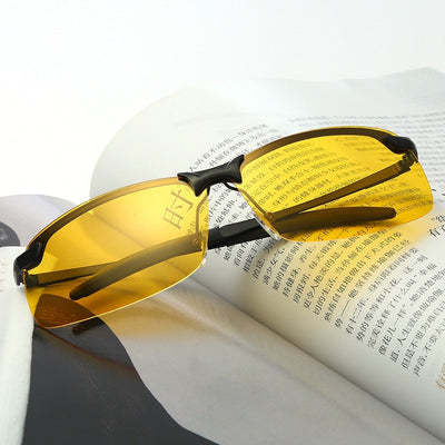 HD Night Vision Driving Glasses Polarized Driving Sunglasses Men Women Anti-glare Night Vision UV Driver Goggles gafas - Korvel