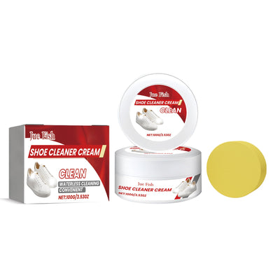 Shoe Cleaner Cream, Shoes Yellow Edge Decontamination Whitening Wash Clean A Wipe That Is White Paste - Korvel