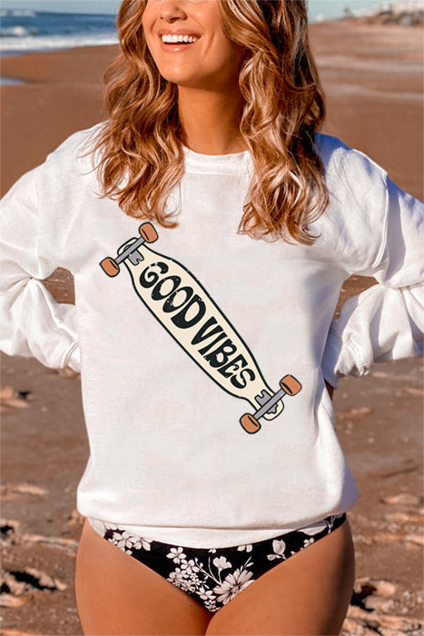 Good Vibes Skateboard Sweatshirt - Korvel