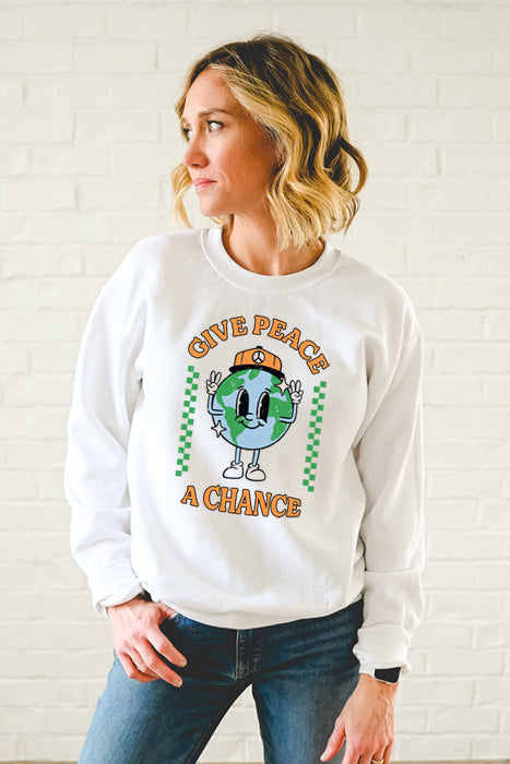 Give Peace a Chance Cozy Sweatshirt