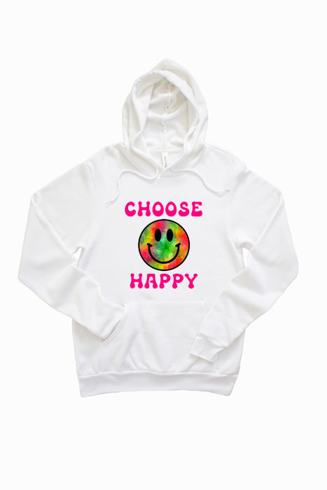 Choose Happy Unisex Hoodie - Korvel