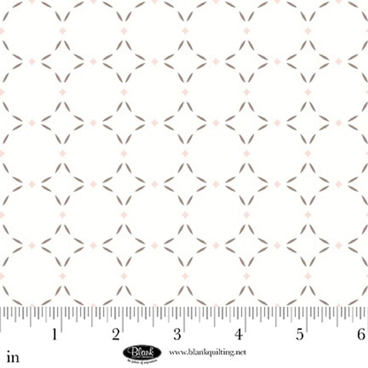 Tissu en coton White Grid Sugar Dreams - 44"/45" par yard