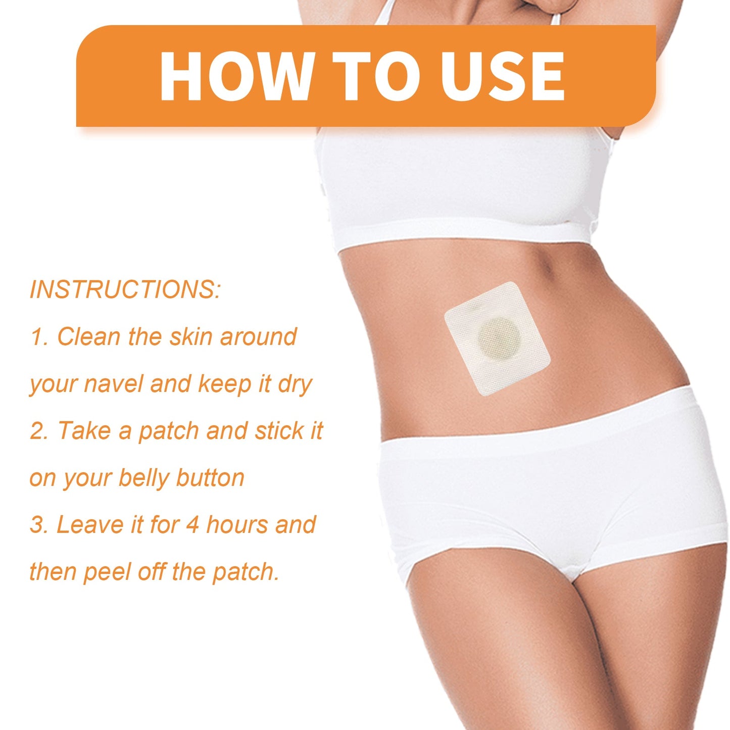 Beauty And Care, Firming Body Light Treatment Show Off The Body Herbal Essence Nourish The Body Navel Patch - Korvel