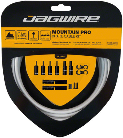 Jagwire Pro Brake Cable Kit for Mountain Bikes - White