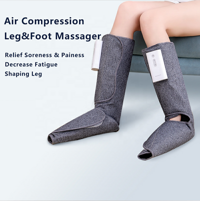 Electric Air Wave Leg Calf Massager with Hot Compress