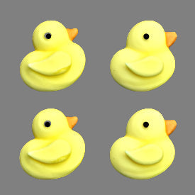 Edible Tiny Baby Ducks - Yellow Royal Icing Decorations