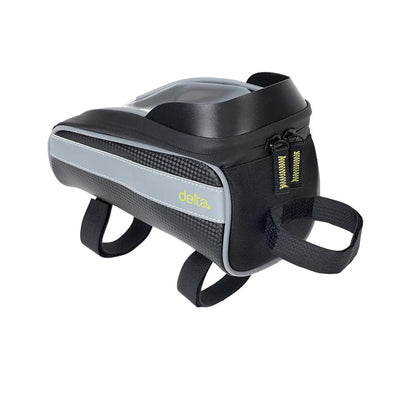 Delta Top Tube Phone Bag - 4.2L Black/Silver