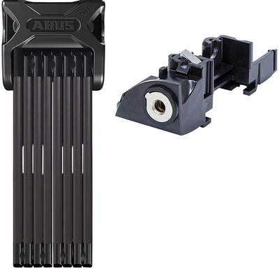 ABUS Bordo 6015/120 Folding Lock with Keyed Alike eBike Battery Lock Core