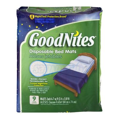 GoodNites® Disposable Bed Mats - 2.4 x 2.8 Ft