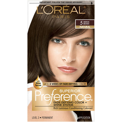 L'Oreal Paris Superior Preference Medium Brown Hair Color #5