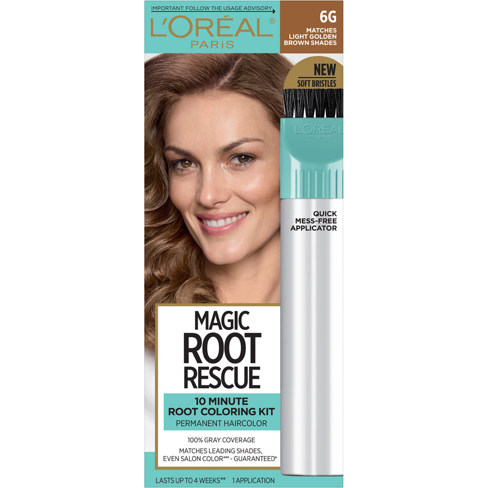 L'Oreal Paris Magic Root Rescue Kit de Coloración Capilar de 10 Minutos - Marrón Dorado Claro