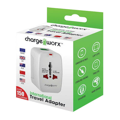 Chargeworx International Travel Adapter