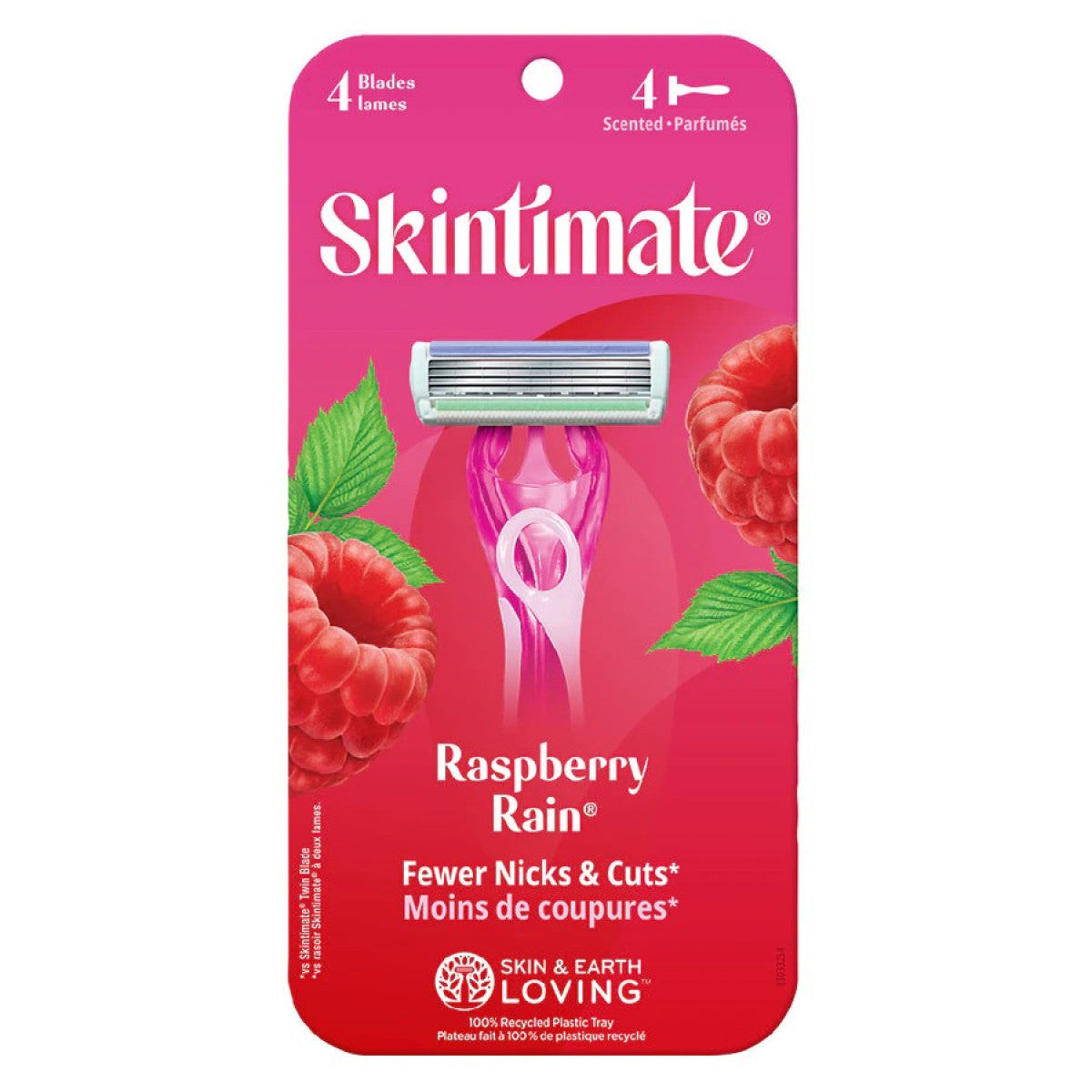 Rasoirs à cartouche Skintimate Raspberry Rain - 4 lames