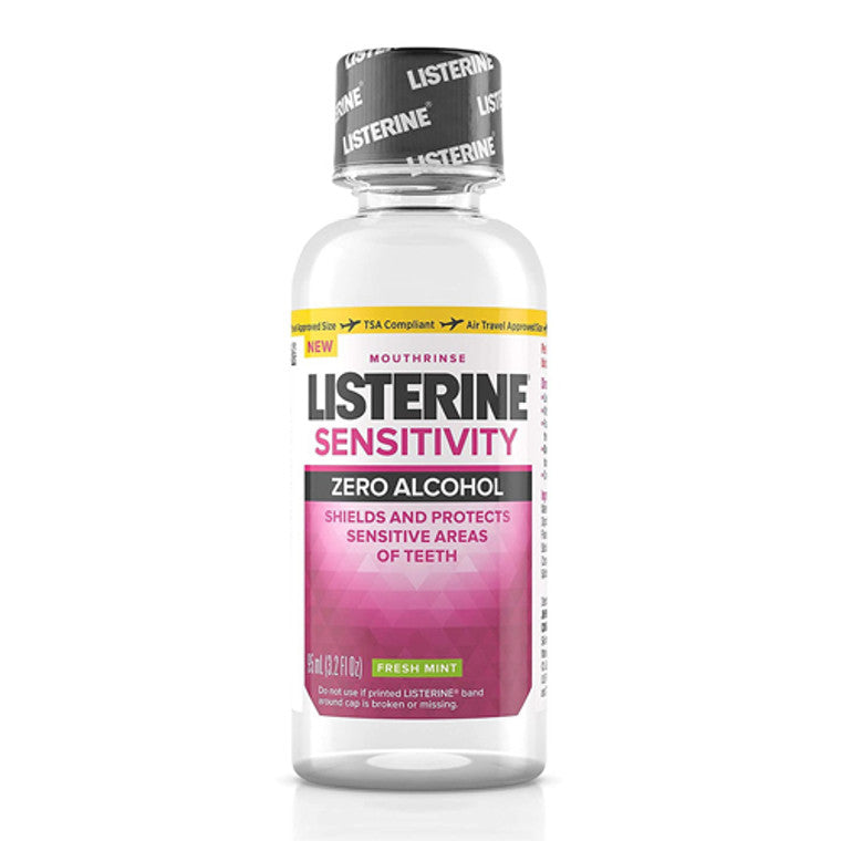 Listerine Sensitivity Alcohol-Free Mouthwash - Fresh Mint, 3.2 Fl. Oz