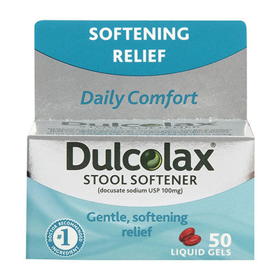 Dulcolax Stool Softener Liquid Gels – 100 mg