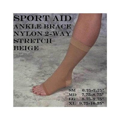 Sport Aid Ankle Brace - Slip-On Nylon Support, X-Large