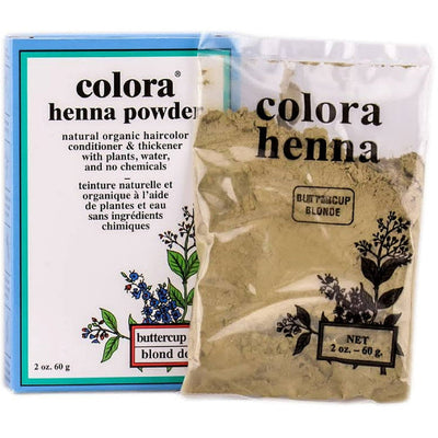 Colora Henna Powder Hair Color, Buttercup Blonde - 2 Oz