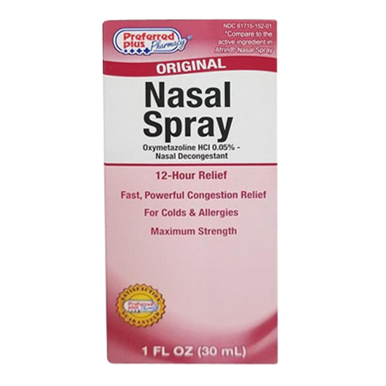 Preferred Plus Pharma Original Nasal Spray for Colds and Allergies, 1oz