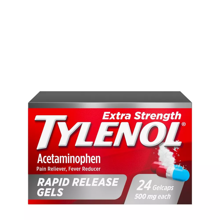 Tylenol Extra Strength Acetaminophen Rapid Release Gels - 24 ct