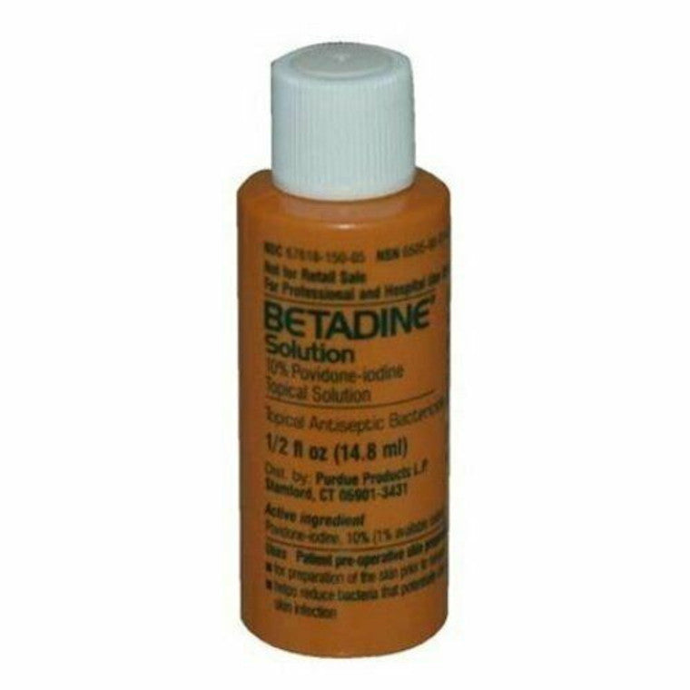 Solución Tópica Betadine 10% Povidona-Yodo - 0.5 Fl. Oz