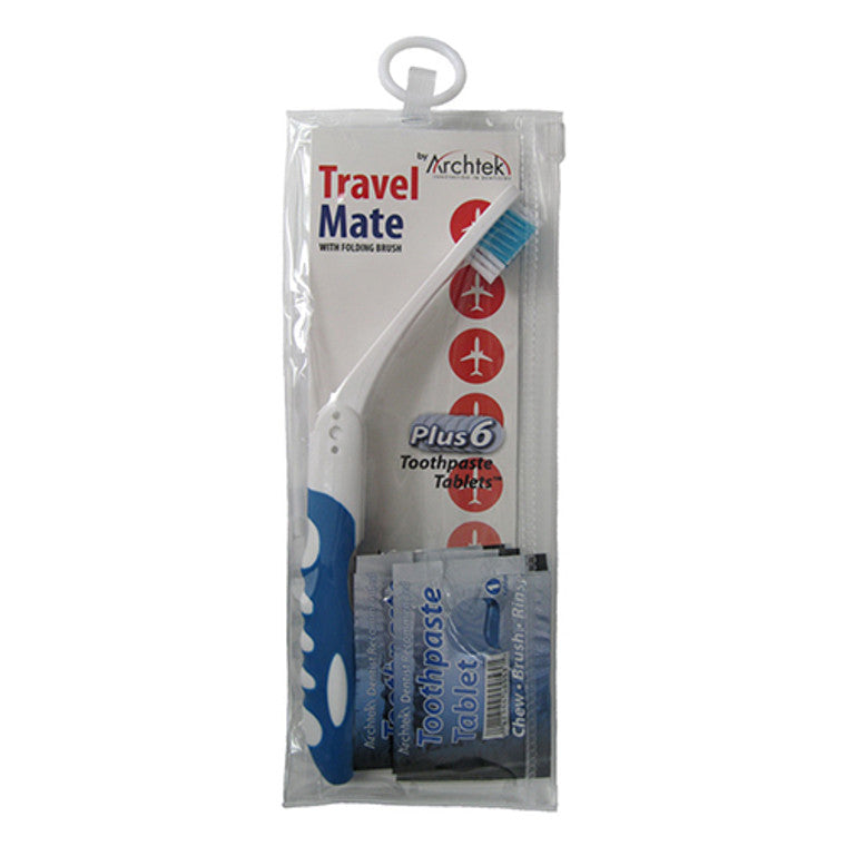 Archtek Folding Toothbrush Toothpaste Tablets for Travel