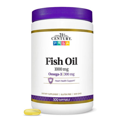 21st Century Fish Oil Softgels, 1000 Mg