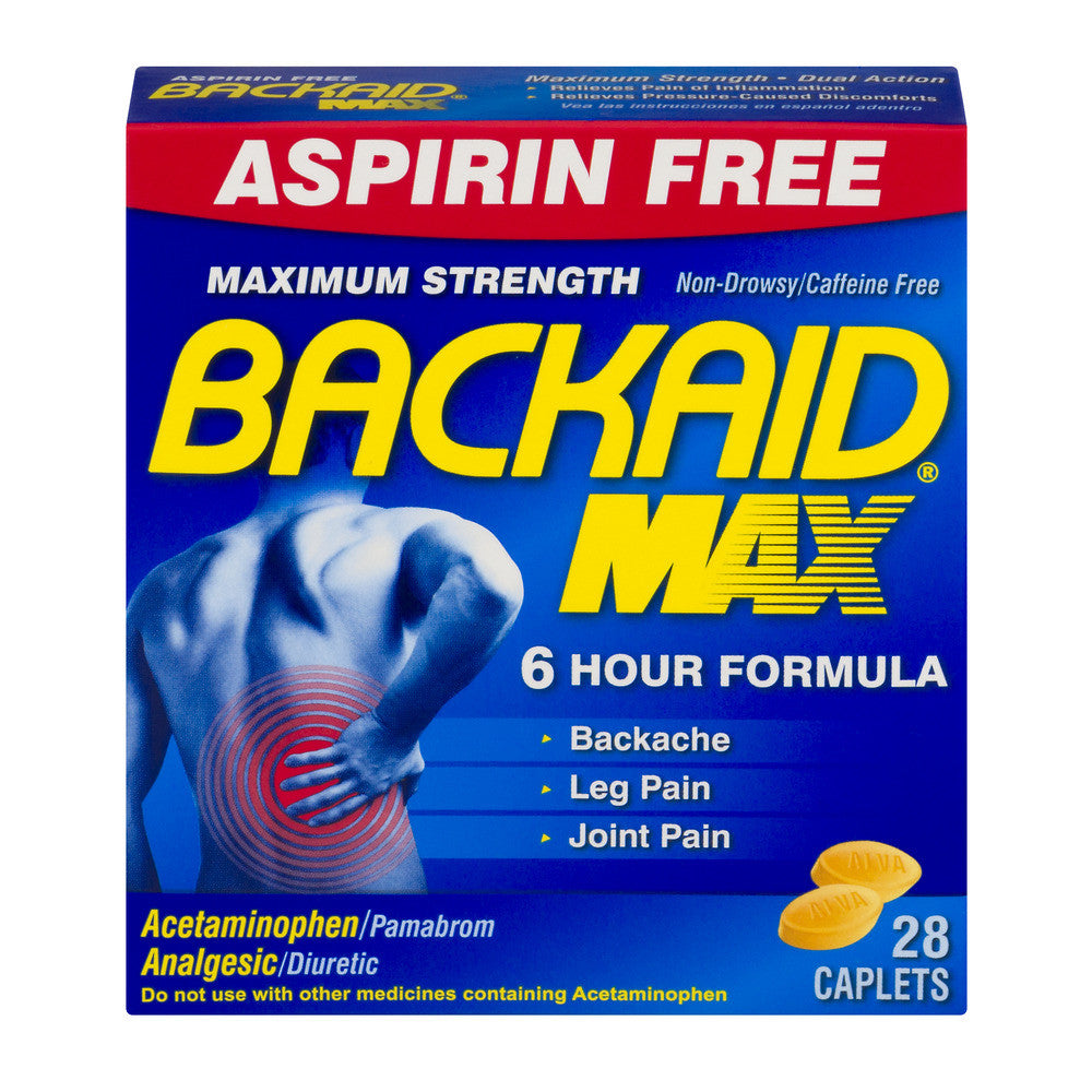 Backaid Max Fuerza Máxima – 28 Tabletas