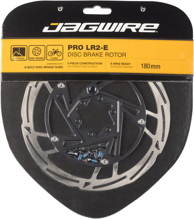 Rotor de frein à disque Jagwire Pro LR2-E pour Ebike - 180mm 6-Bolt