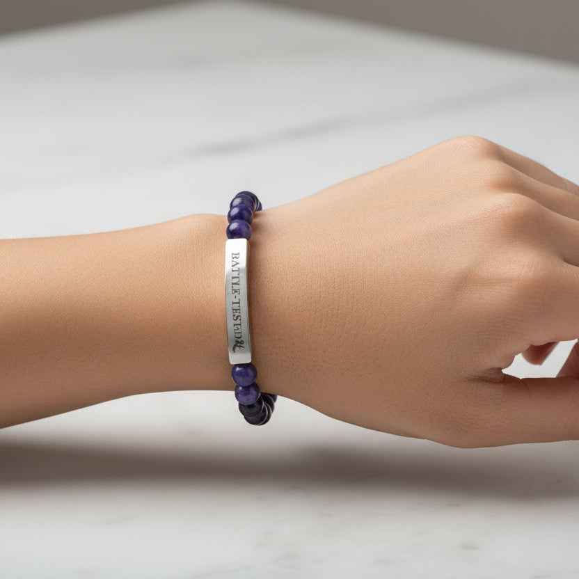 Pulsera de Concienciación sobre la Epilepsia a Prueba de Batallas