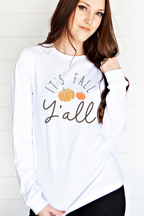 It's Fall Y'all Long Sleeve Tee - Korvel
