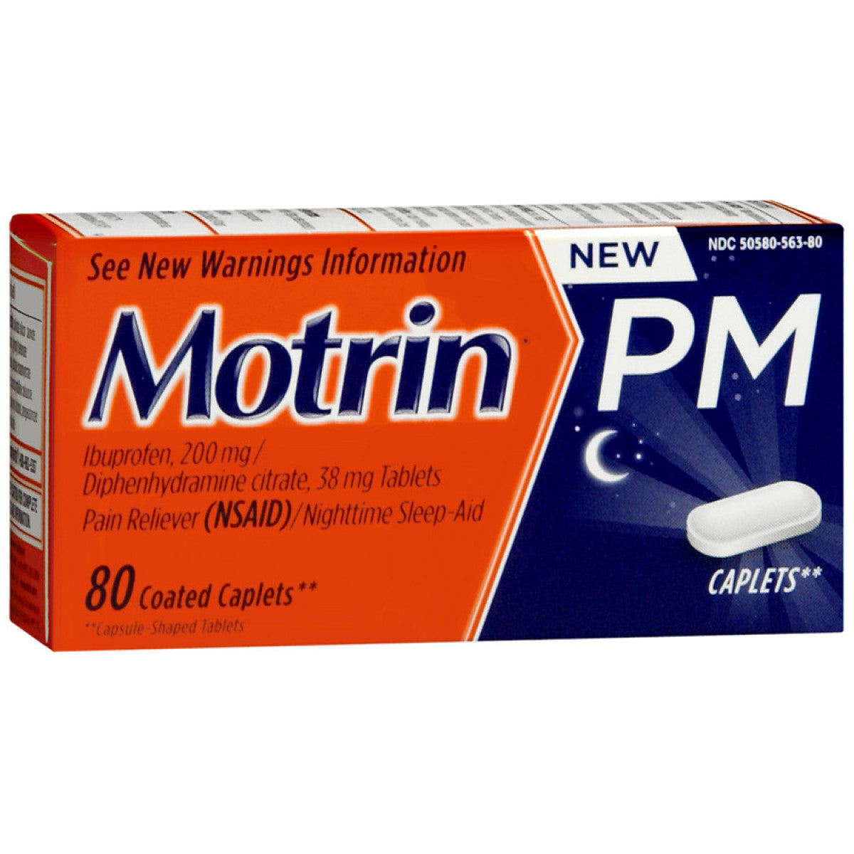 Motrin PM Soulagement de la Douleur - 80 Comprimés Enrobés