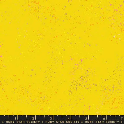 Yellow Speckled Metallic Golden Hour Fabric - 43"/44" Per Yard