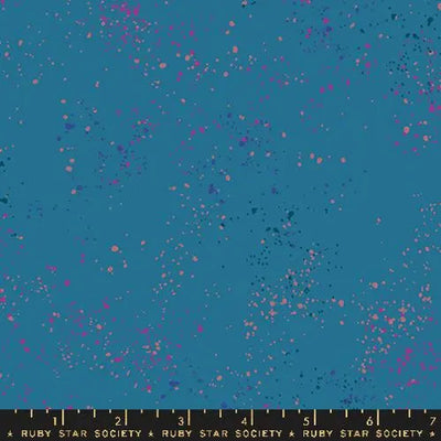 Blue Speckled Chambray Fabric - 43"/44" Per Yard