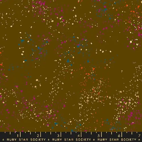 Tela de Cocoa Metálica Marrón Con Manchas - 43"/44" Por Yarda