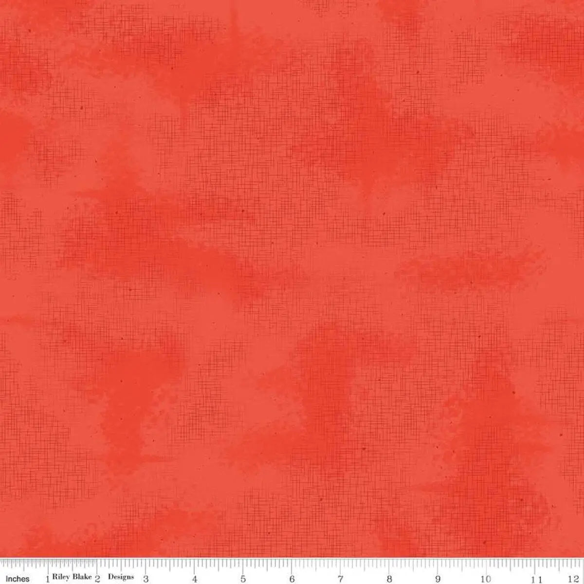 Tissu en coton rouge Shabby Paprika - 43"/44" par yard