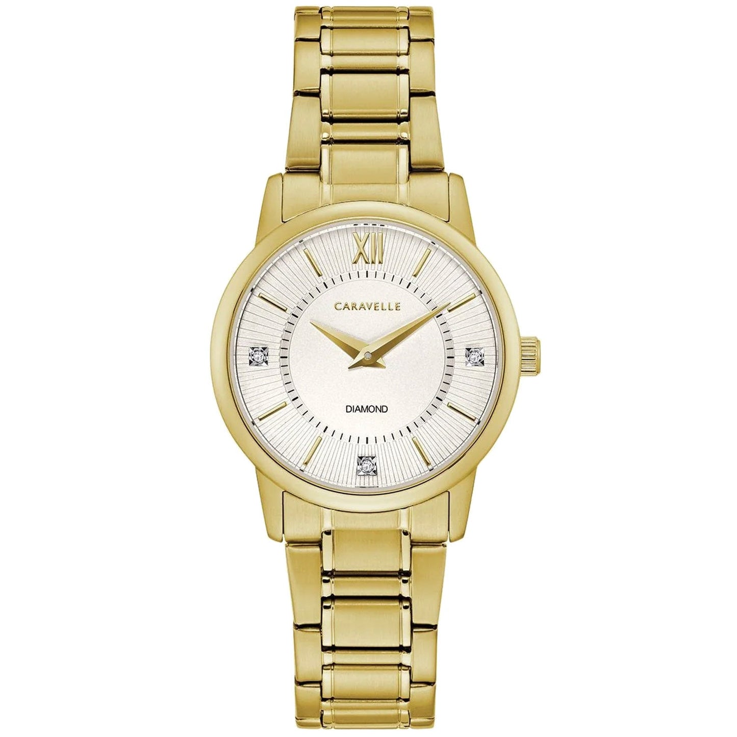 Reloj de Vestir para Mujer Caravelle - Esfera Plateada Elegante