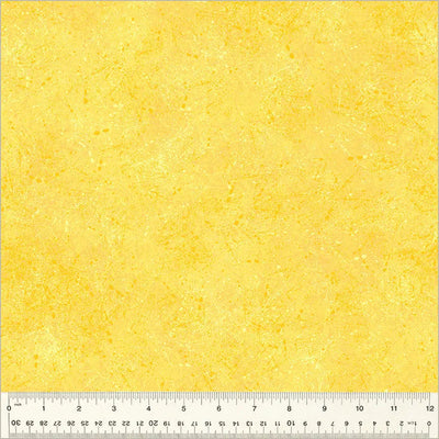 Yellow Noteworthy Splatter Cotton Fabric - 44"/45" Per Yard