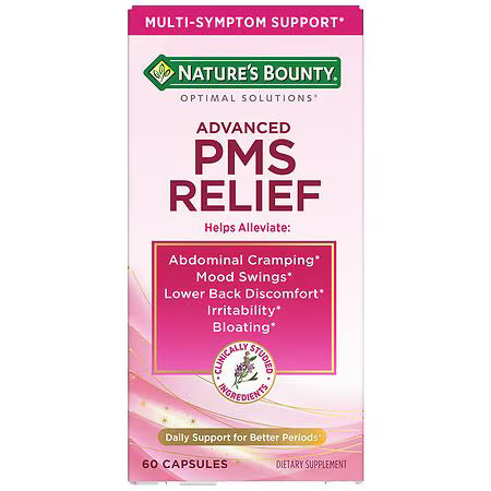 Nature's Bounty Advanced PMS Relief - 60 Cápsulas