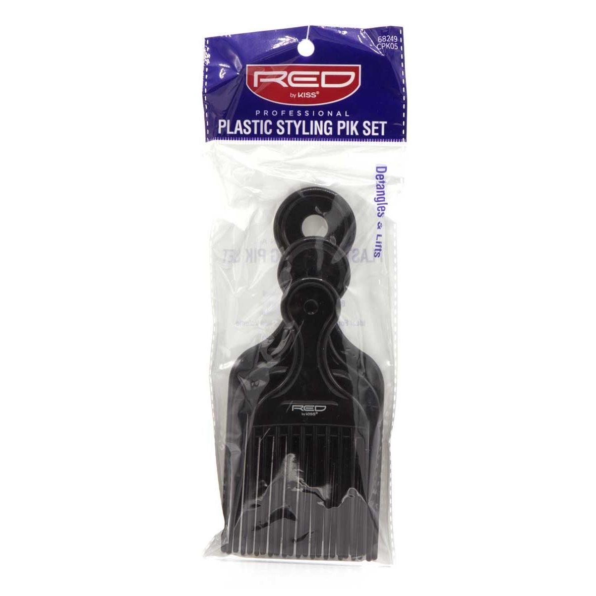 Set de Piques de Coiffure en Plastique Professionnel Red By Kiss #Cpk05